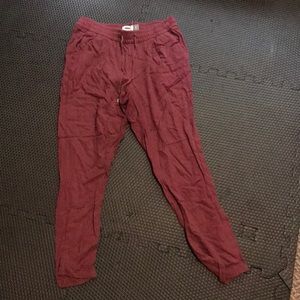 Maroon joggers